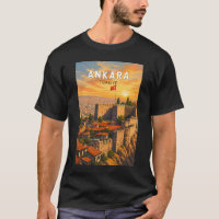 Ankara Turkije Illustratie Reis Kunst Vintage