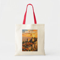 Ankara Turkije Illustratie Reis Kunst Vintage