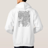 Ankara Turkije Kaart Hoodie (Achterkant)