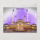 Ankara Turkije Kocatepe Moskee Briefkaart (Voorkant)
