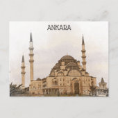  Ankara Turkije Kocatepe Moskee Uitzicht Briefkaart (Voorkant)