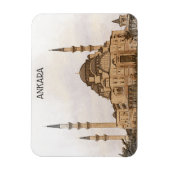 Ankara Turkije Kocatepe Moskee Uitzicht Magneet (Verticaal)