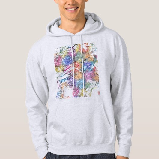 Ankara Türkiye City Map Hoodie (Voorkant)