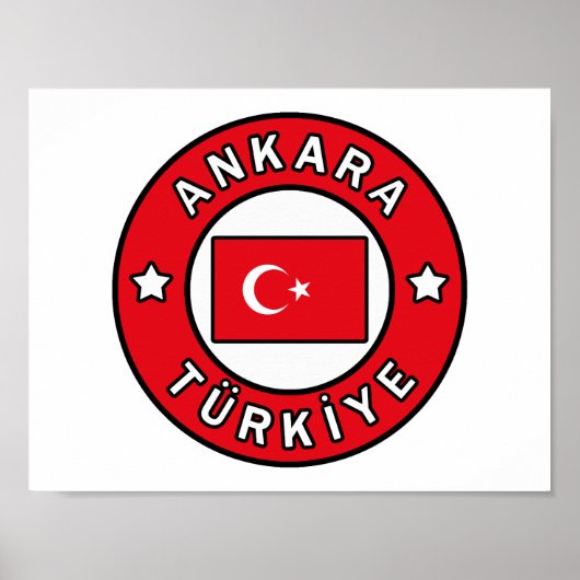 Ankara Türkiye Poster (Voorkant)