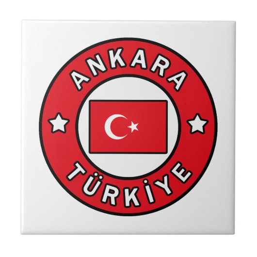 Ankara Türkiye Tegeltje (Voorkant)