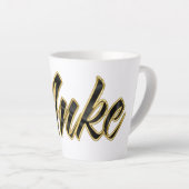 Anke black gold Lettering Latte Tasse Mok (Rechterhoek)