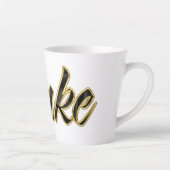 Anke black gold Lettering Latte Tasse Mok (Rechts)