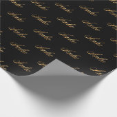 Anke gold Design Lettering Geschenkpapier Cadeaupapier (Hoek)