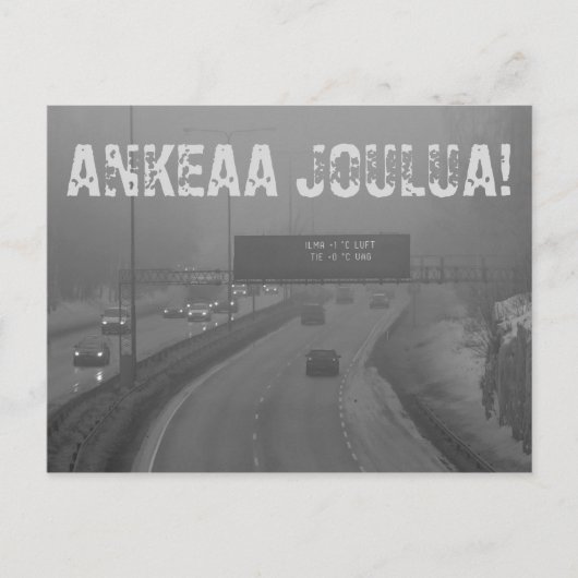 Ankeaa joulua joulukortti briefkaart (Voorkant)