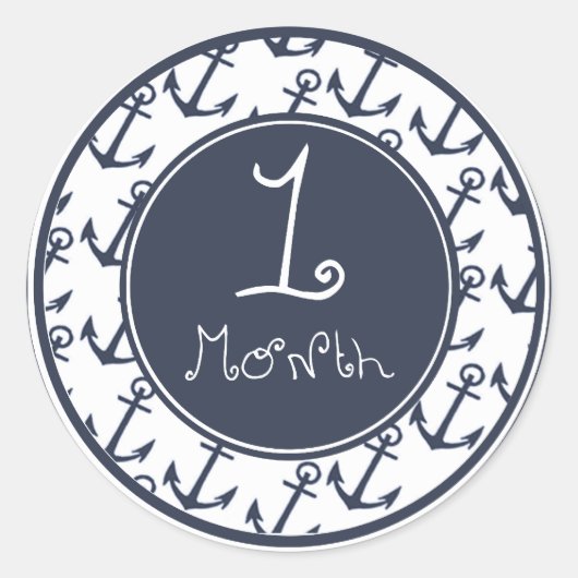 Anker 1 maand Sticker (Voorkant)