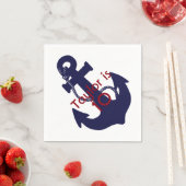 Anker aangepaste cocktail servet (Insitu)