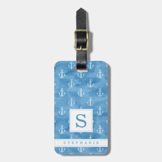 Anker Achtergrond Bagage Label (Voorkant verticaal)