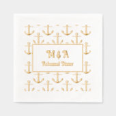 Anker Achtergrond Elke Gelegenheid - Trouw Dinner Folie Servetten (Voorkant)