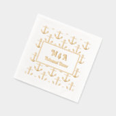 Anker Achtergrond Elke Gelegenheid - Trouwdiner Folie Servetten (Links)