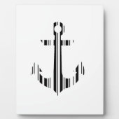 ANKER BAR CODE Boot Barcode Patroon Ontwerp Fotoplaat (Voorkant)