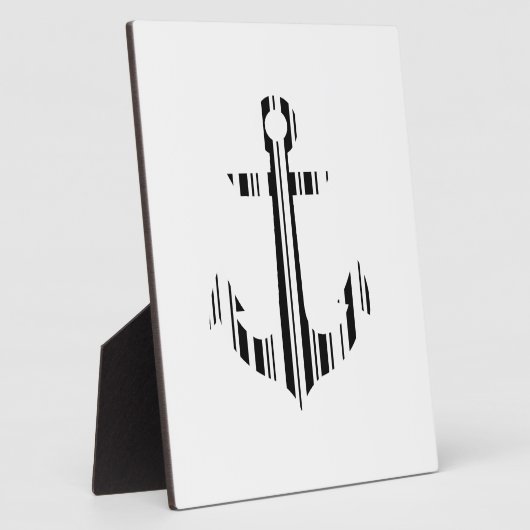 ANKER BAR CODE Boot Barcode Patroon Ontwerp Fotoplaat (Zijkant)