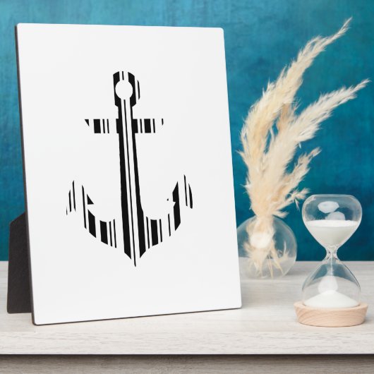 ANKER BAR CODE Boot Barcode Patroon Ontwerp Fotoplaat (Zijkant)