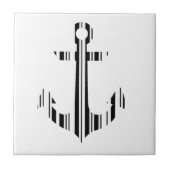 ANKER BARCODE Boot Barcode Patroon Ontwerp Tegeltje (Voorkant)