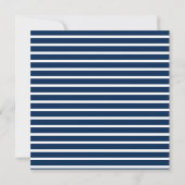 Anker Blauw Gestreepte Baby Shower Kaart (Achterkant)