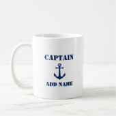 Anker Blauw Kapiteinsnaam of Bootnaam Koffiemok (Links)