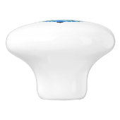 Anker Blauwe Tribal Stripes Nautische Lade knop (Zijkant)