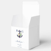 Anker Bloemen Nautische Zomer Bruiloft Bedankdoosjes (Geopend)