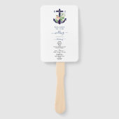 Anker Bloemrijke Zeezomer Trouwprogramma Handwaaier (Voorkant)