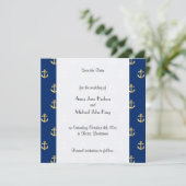 Anker, bootanker, scheepsanker, sparen de datum save the date (Staand voorkant)