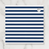 Anker Botanische Bloemen Nautische Zomer Bruiloft Bedankjes Labels (Achterkant)