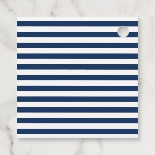 Anker Botanische Bloemen Nautische Zomer Bruiloft Bedankjes Labels (Achterkant)