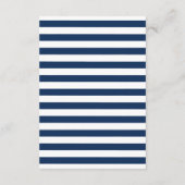 Anker Botanische Bloemen Nautische Zomer Bruiloft Informatiekaartje (Achterkant)