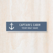  Anker Captain's Cabin Uw Bootnaam Deurbordje (Voorkant)