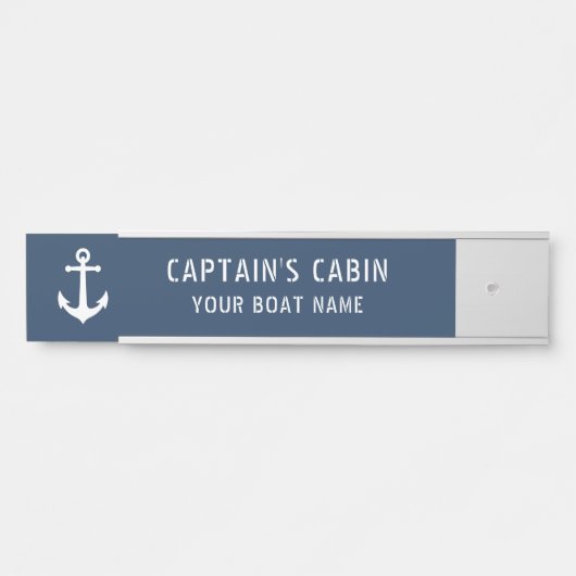  Anker Captain's Cabin Uw Bootnaam Deurbordje (Voorkant)