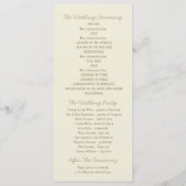 Anker Chevron Nautische Trouwprogramma's Programmakaart (Achterkant)