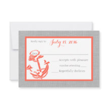 Anker Coral and Grey Response Kaart