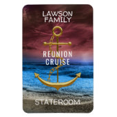 Anker Cruise Stateroom Cabine deur marker Reunion Magneet (Verticaal)