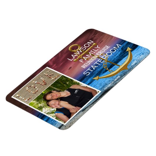 Anker Cruise Stateroom Deur Marker Reunion Foto Magneet (Linkerzijde)