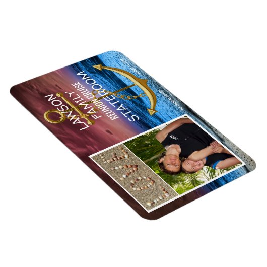 Anker Cruise Stateroom Deur Marker Reunion Foto Magneet (Rechterzijde)