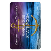 Anker Cruise Stateroom Deurmarker Jubileum Magneet (Verticaal)