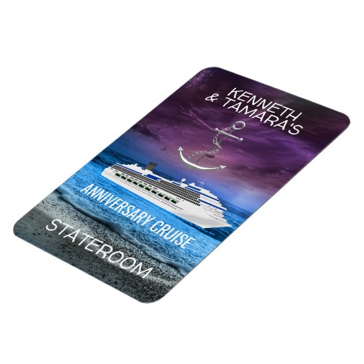 Anker Cruise Stateroom Deurmarker Jubileum Magneet (Linkerzijde)