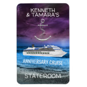 Anker Cruise Stateroom Deurmarker Jubileum Magneet (Verticaal)