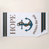 Anker en Citaat Strandlaken (Voorkant)