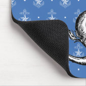 Anker en Dolphin Nautical Muismat (Hoek)