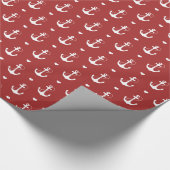 Anker en Heart Pattern Cadeaupapier (Hoek)