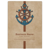 Anker en roer klembord (Achterkant)