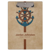 Anker en roer klembord (Voorkant)