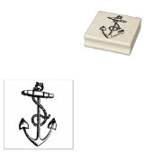  Anker en Rope Rubber Art Stamp Rubberstempel (Gestempeld)