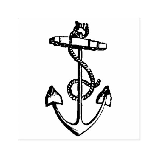  Anker en Rope Rubber Art Stamp Rubberstempel (Afrduk)