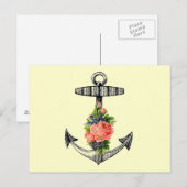 " Anker en Rozen" Briefkaart (Voorkant / Achterkant)