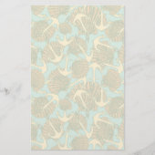 Anker en schalen in een  stijlpatroon briefpapier (Voorkant)